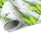 谷の花のユリ ラッピングペーパー (ロールコーナー)