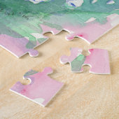 谷の花の白いユリ ジグソーパズル (側面)