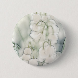 谷の花の花束のユリ 缶バッジ