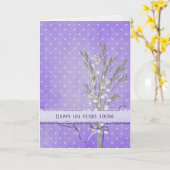 谷の花束の105th誕生日のユリ カード (黄色い花)