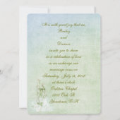 谷の花束結婚のユリ 招待状 (裏面)