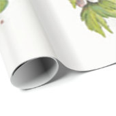 谷の花柄のヴィンテージの野生の花ユリ ラッピングペーパー (ロールコーナー)