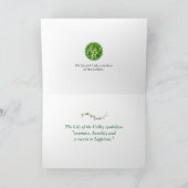 谷の誕生日の5月の素晴らしく白いユリ カード (内部)