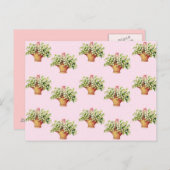 谷の郵便はがきのユリ ポストカード (正面/裏面)