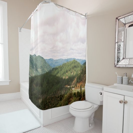 谷の雲….. シャワーカーテン (インサイチュ)