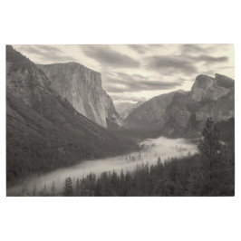 谷の霧 メタルプリント