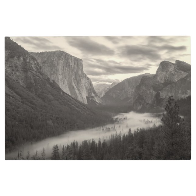 谷の霧 メタルプリント (正面)