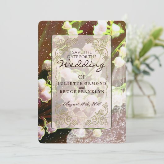 谷の~の結婚式招待状のコレクションのユリ セーブザデート (スタンド正面)