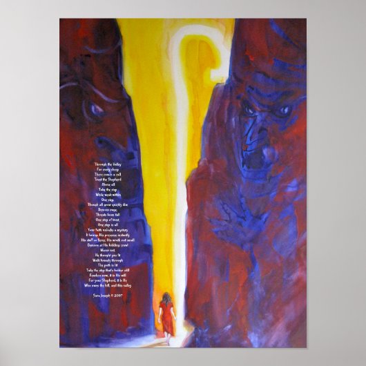 谷を通って ポスター (正面)