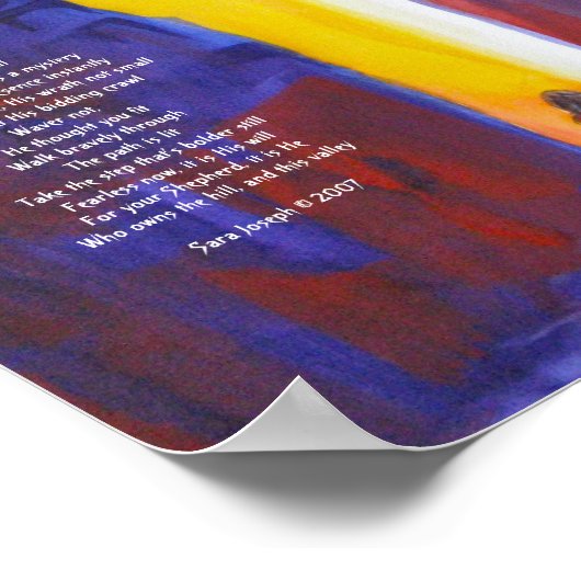 谷を通って ポスター (角)