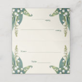 谷エレガントのフローラのリリ結婚ー プレイスカード (外部開封)