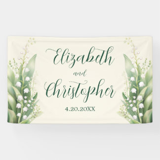 谷エレガントのフローラのリリ結婚ー 横断幕