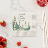 谷エレガントのフローラのリリ結婚ー 縁ありカクテルナプキン (インサイチュ)