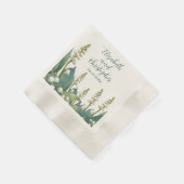 谷エレガントのフローラのリリ結婚ー 縁ありカクテルナプキン (角)