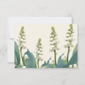 谷エレガントのフローラの結婚ユリ 出欠カード (裏面)