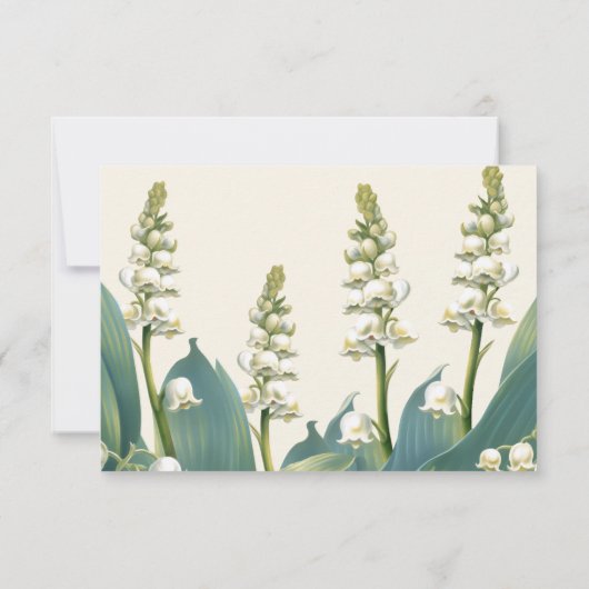 谷エレガントのフローラの結婚ユリ 出欠カード (裏面)