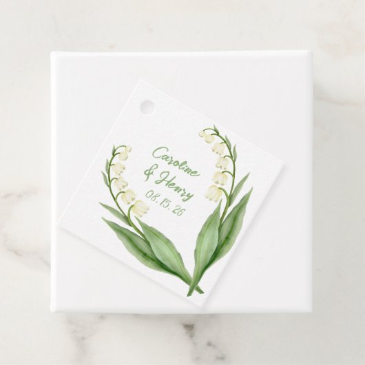 谷エレガントのユリパーソナライズされた結婚ー フェイバータグ (インサイチュ)