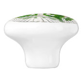 谷エレガントの花のユリビクトリアン セラミックノブ (側面)