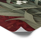 谷エレガントの花のロバとユリ ポスター (角)