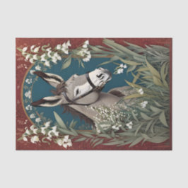 谷エレガントの花のロバとユリ 薄葉紙