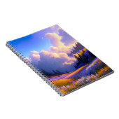 谷カラフルに続く花 ノートブック (右側)