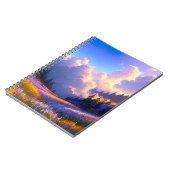 谷カラフルに続く花 ノートブック (左側)