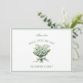 谷パーソナライズされたのユリ弓花の女の子 カード (スタンド正面)