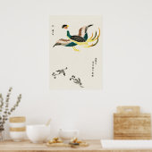 谷尾の椿から田口友樹による鶴(18) ポスター (キッチン)