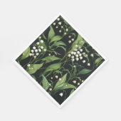 谷模様のユリ スタンダードランチョンナプキン (角)