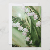 谷素晴らし花招待状のユリ 招待状 (裏面)