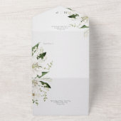 谷素朴フローラ白QRコードのリリー オールインワン招待状 (外側)