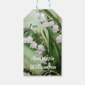 谷花のユリモノグラムの ギフトタグ (正面)