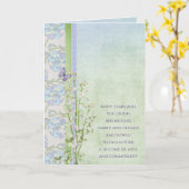 谷花結婚束の記念日リリー カード (黄色い花)