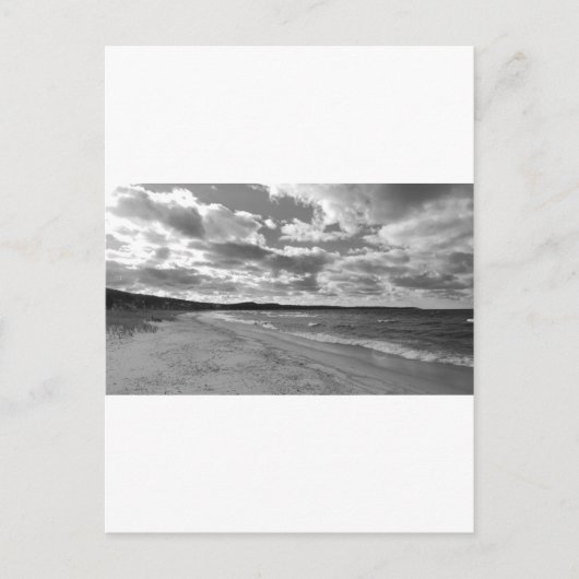 谷間のアーバー、ミシガン州のビーチ ポストカード (正面)