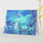 谷間のオーロラ カード (黄色い花)