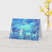 谷間のオーロラ カード (黄色い花)