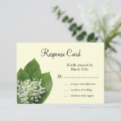 谷RSVP (アイボリー)のユリ 出欠カード (スタンド正面)