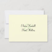 谷RSVP (アイボリー)のユリ 出欠カード (裏面)