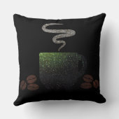 豆が付いているコーヒー クッション (裏面)