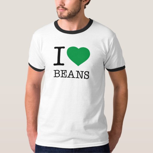 豆が大好き Tシャツ (正面)