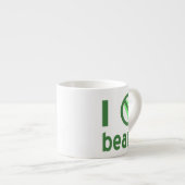 豆が嫌い グリーンテキスト エスプレッソカップ (正面右)