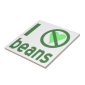 豆が嫌い グリーンテキスト タイル (側面)