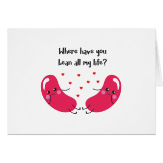 豆すべての私の生命」カード持ちなさいところかわいい「