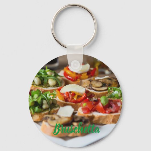 豆とアルグラのブリュケッタ地方 キーホルダー (正面)