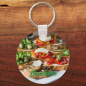 豆とアルグラのブリュケッタ地方 キーホルダー (正面)