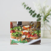 豆とアルグラのブリュケッタ地方 シーズンポストカード (スタンド正面)