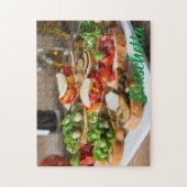 豆とアルグラのブリュケッタ地方 ジグソーパズル (縦)