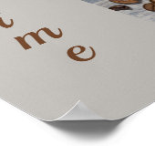 豆とカップ付きコーヒータイムファインアート写真 ポスター (角)