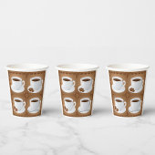 豆とチョコレートを入れたコーヒーカップ 紙コップ