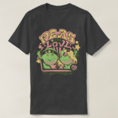豆と愛 Tシャツ (デザイン正面)